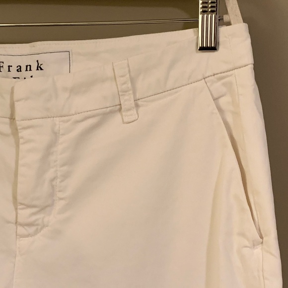 Frank & Eileen Wicklow The Italian Chino Performance Twill in White Pants Size 8 - Picture 9 of 15